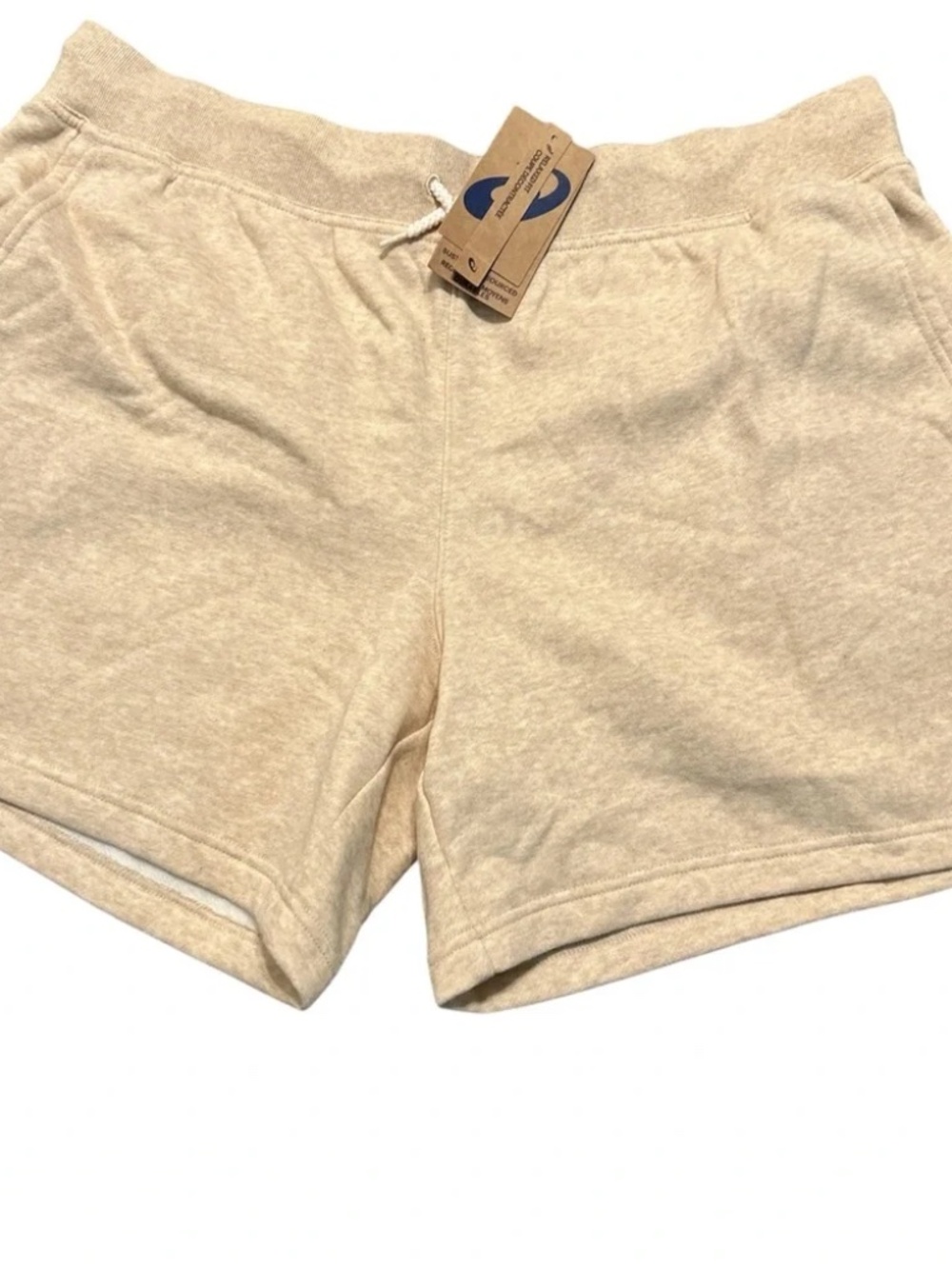 Asics Sunday Sana Fleece Shorts Womens XXL Oatmeal Beige Heathered Relaxed Fit